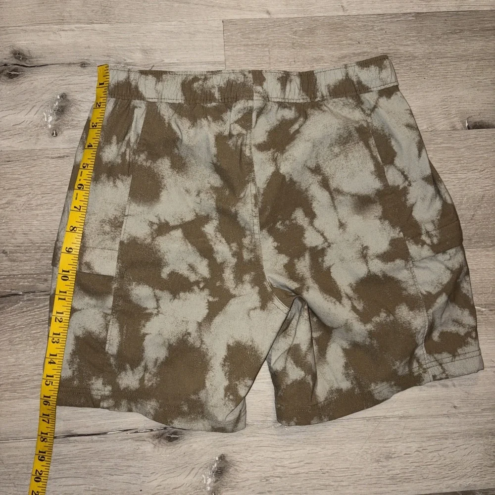 North Face Camo Outdoor Hiking Cargo Utility Shorts Men's Small Green 28